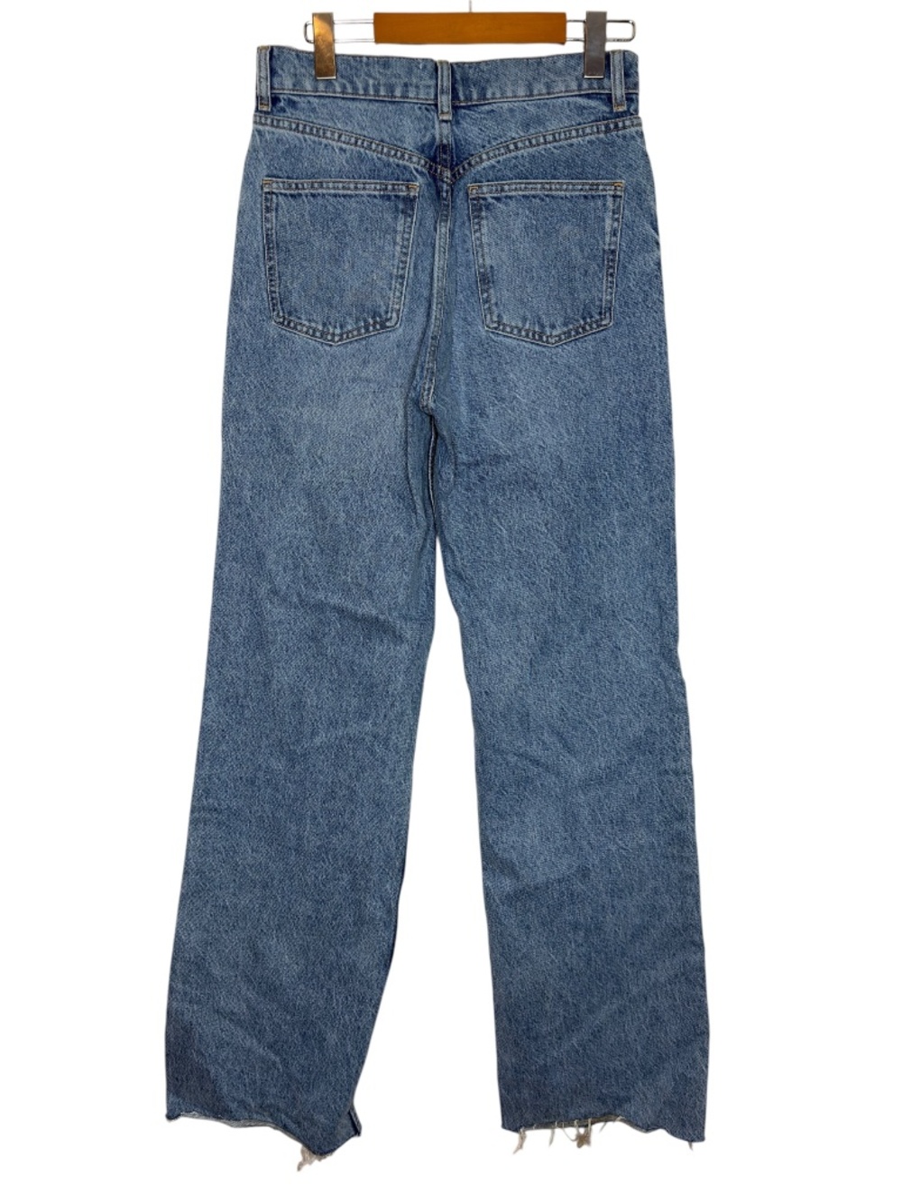 Straight Leg Blue Denim Jeans - Picture 2 of 9